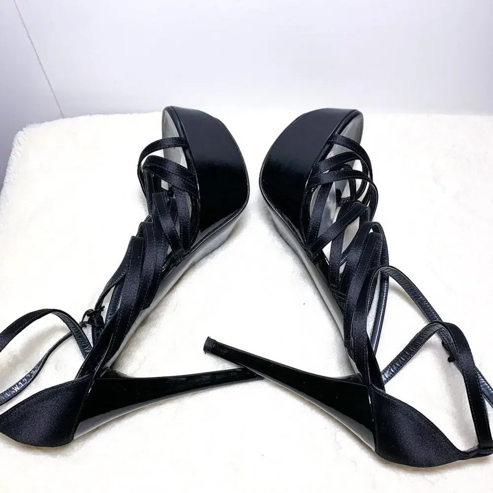 STUART WEITZMAN Strappy Platform Stiletto Heels